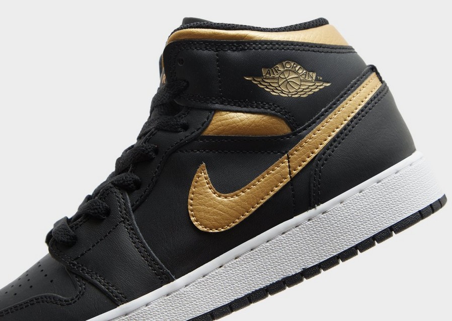Gyerek sneakers AIR JORDAN 1 MID BG DQ8423-071 Fekete