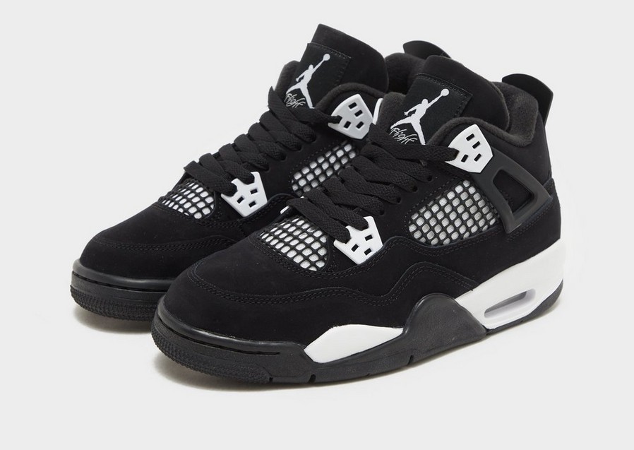 Adidași pentru copii AIR JORDAN 4 RETRO RMSTD BG FQ8213-001 Negru