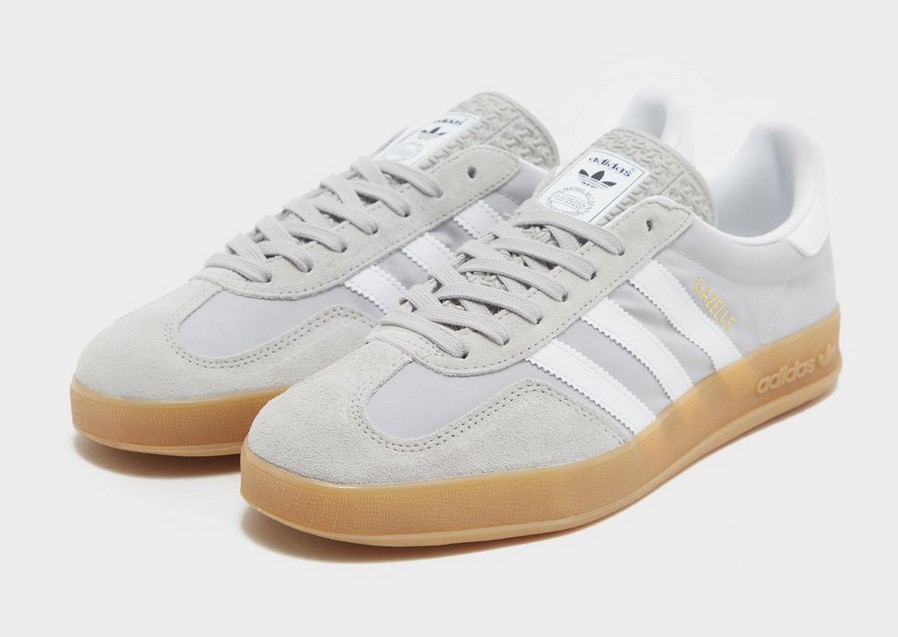 Buty sneakersy męskie ADIDAS GAZELLE INDOOR GREY 2/WH