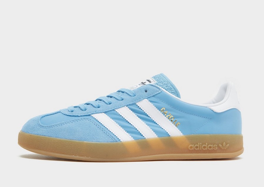 Adidași pentru bărbați ADIDAS GAZELLE INDOOR L'BL/WH IH3823 Albastru