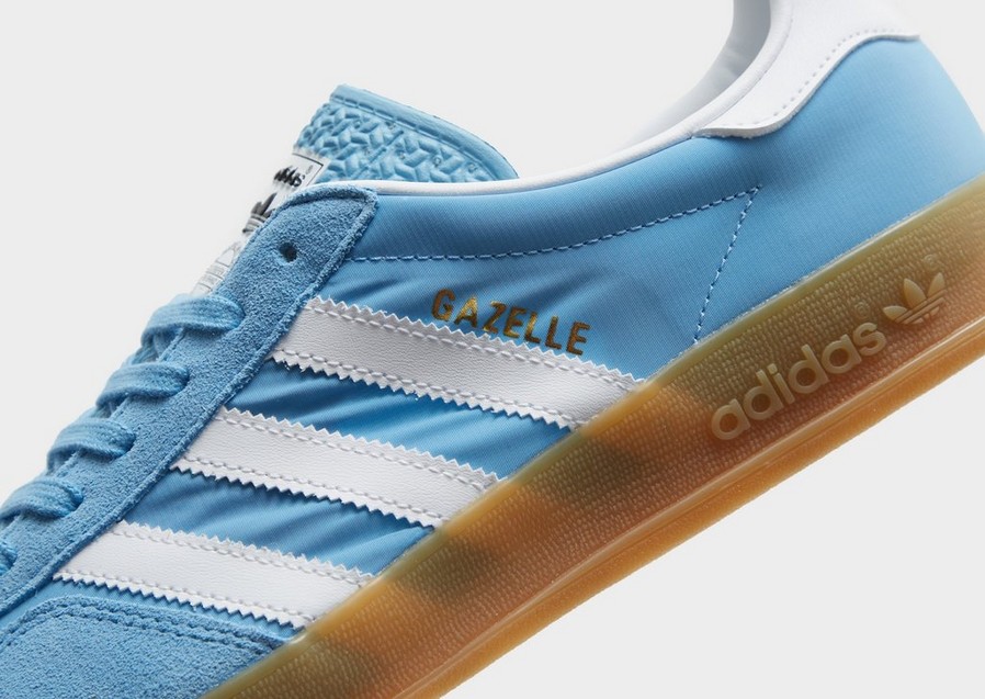 Adidași pentru bărbați ADIDAS GAZELLE INDOOR L'BL/WH IH3823 Albastru