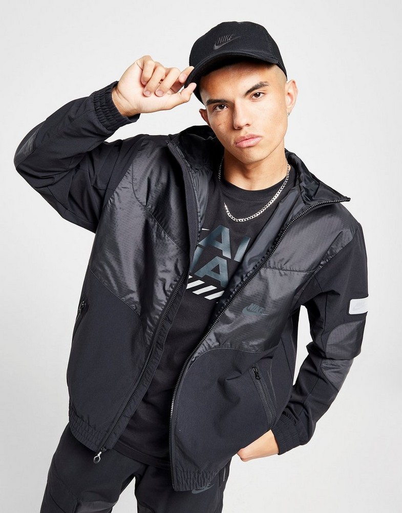 Мъжко яке NIKE ЯКЕ M NSW AIR MAX WVN JACKET HF6600-010 Черен