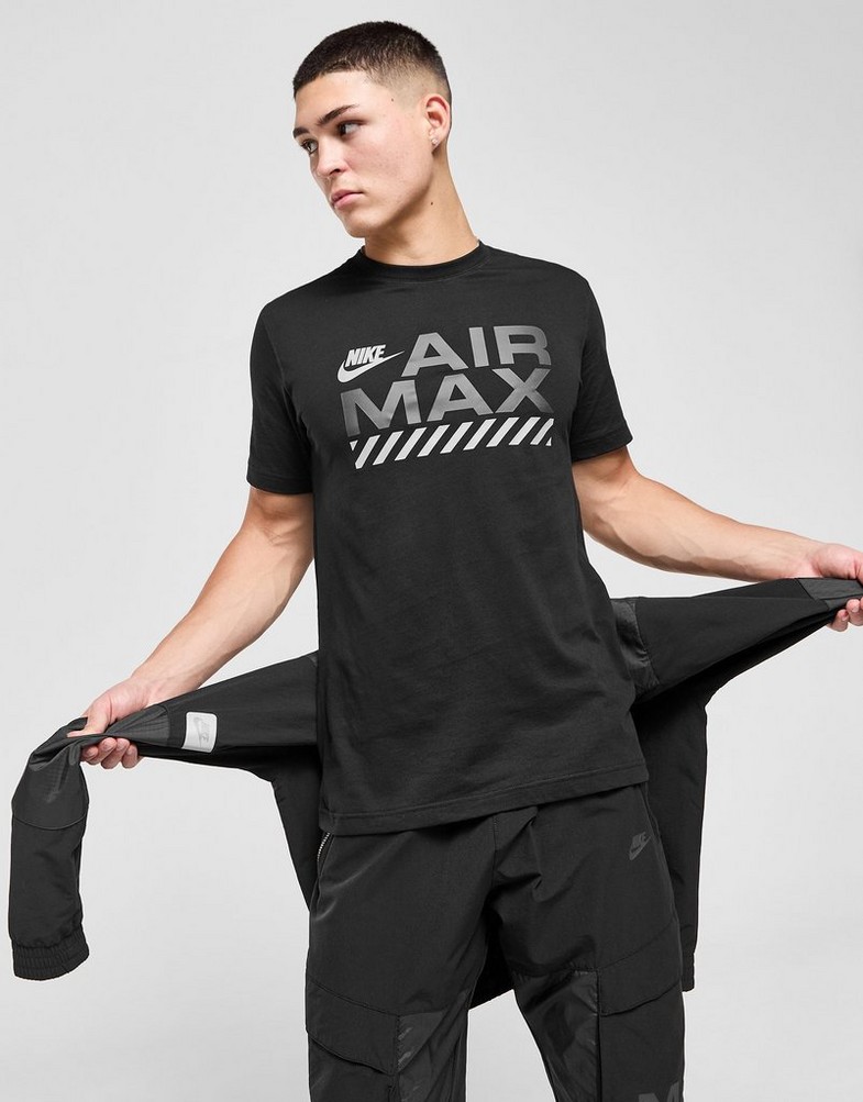 Vyriški marškiniai NIKE MARŠKINĖLIAI M NSW AIR MAX SS TEE HF6597-010 Juoda