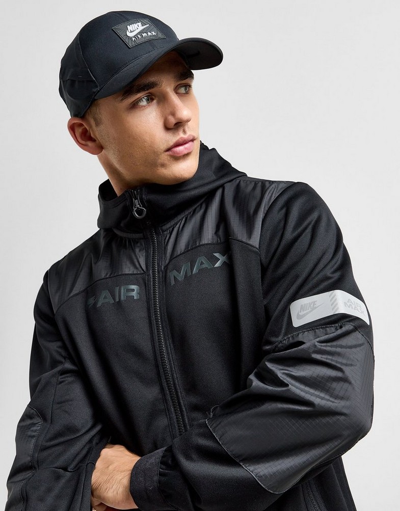 Чоловічі кофти NIKE КОФТА НА БЛИСКАВЦІ З   КАПЮШОНОМ M NSW AIR MAX PK HF6598-010 Чорний