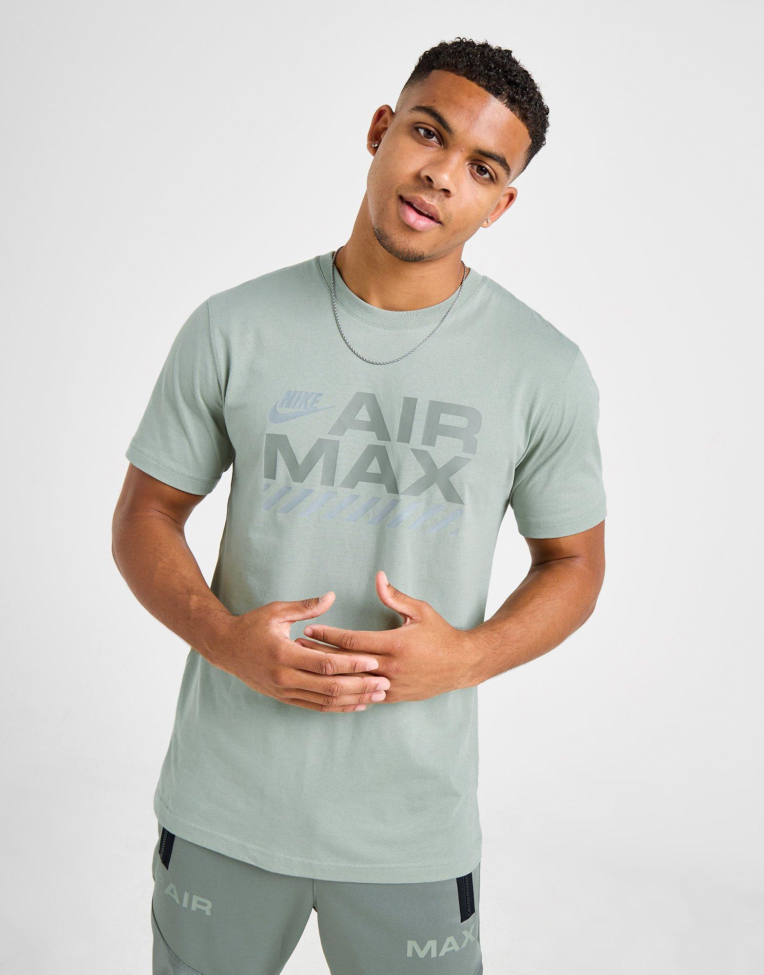 Vyriški marškiniai NIKE MARŠKINĖLIAI M NSW AIR MAX SS TEE HF6597-370 Rusvai žalsva