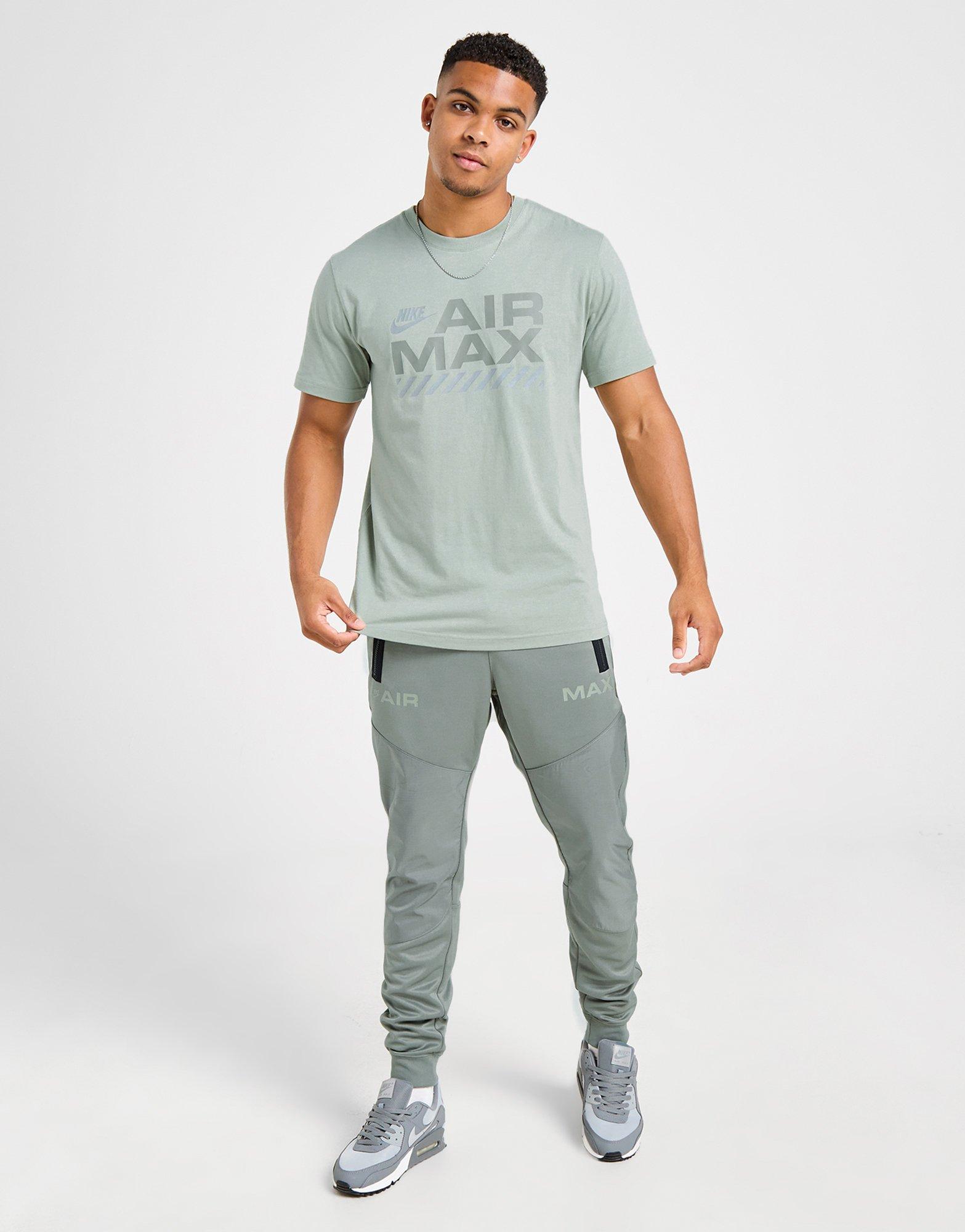 Vyriški marškiniai NIKE MARŠKINĖLIAI M NSW AIR MAX SS TEE HF6597-370 Rusvai žalsva