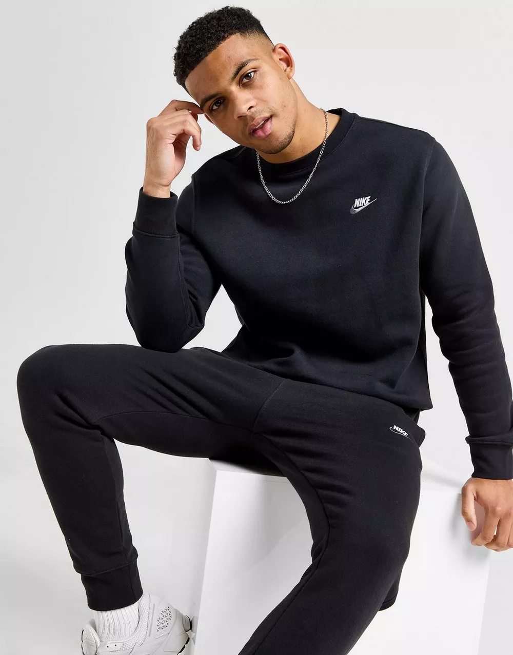 NIKE КОФТА M NSW CLUB DT CREW BB, фото 1 з 5