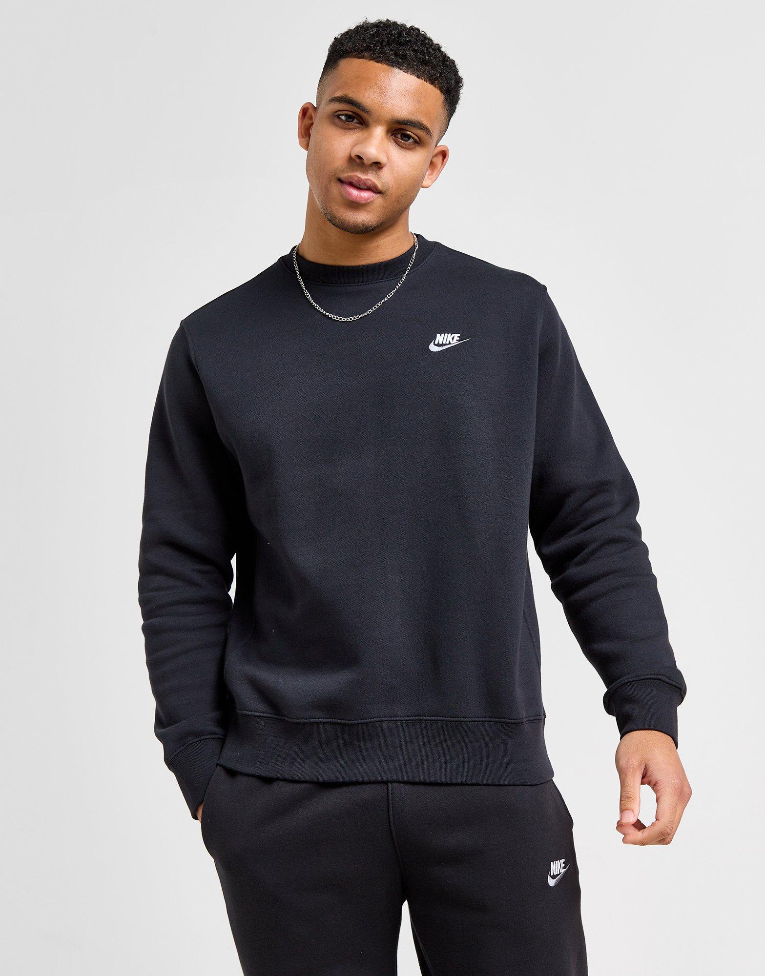Bluză pentru bărbați NIKE BLUZĂ M NSW CLUB DT CREW BB DQ8383-013 Negru