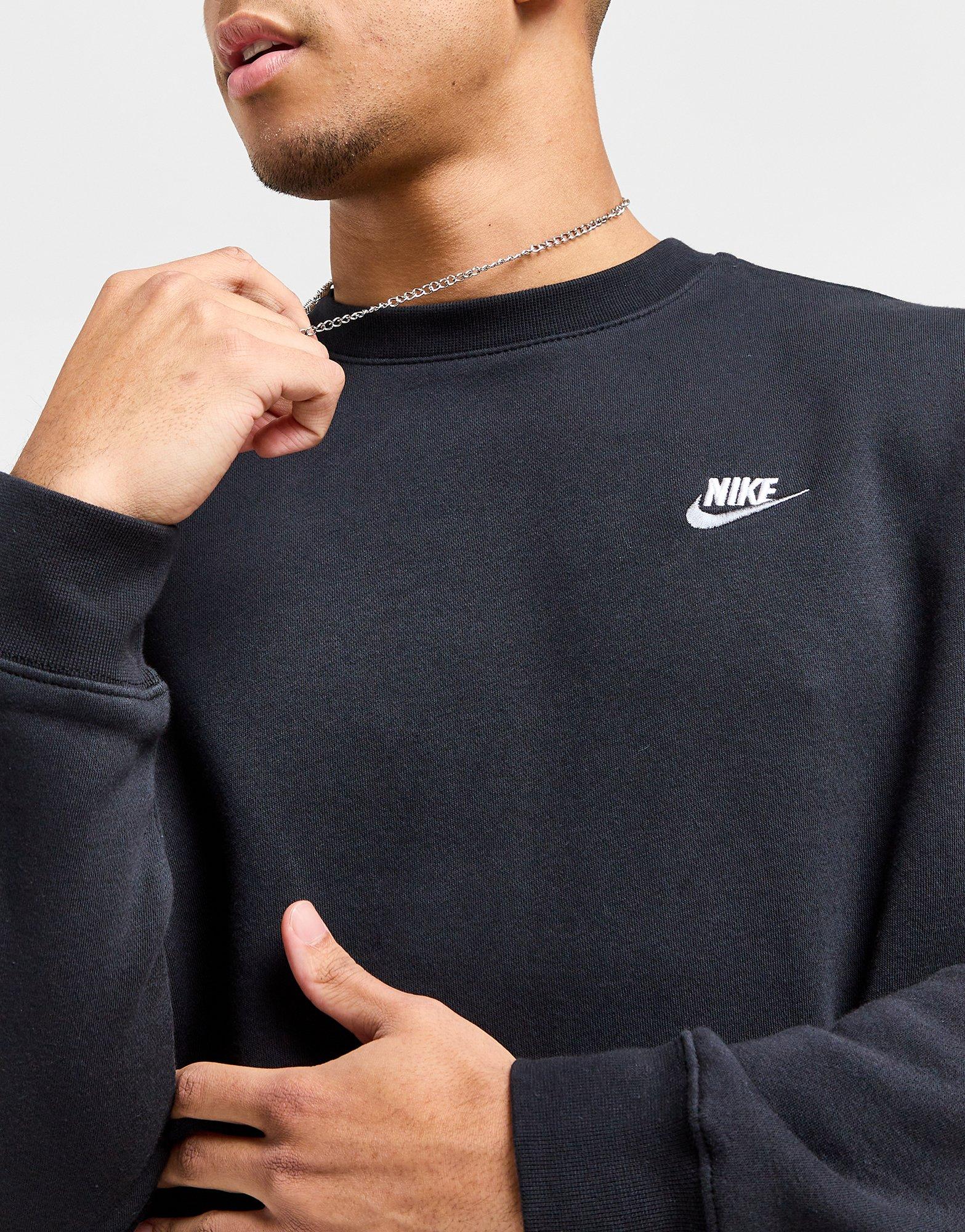 Bluză pentru bărbați NIKE BLUZĂ M NSW CLUB DT CREW BB DQ8383-013 Negru