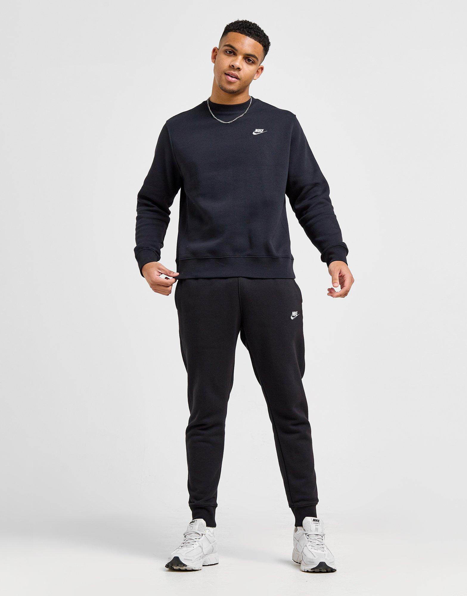 Bluză pentru bărbați NIKE BLUZĂ M NSW CLUB DT CREW BB DQ8383-013 Negru