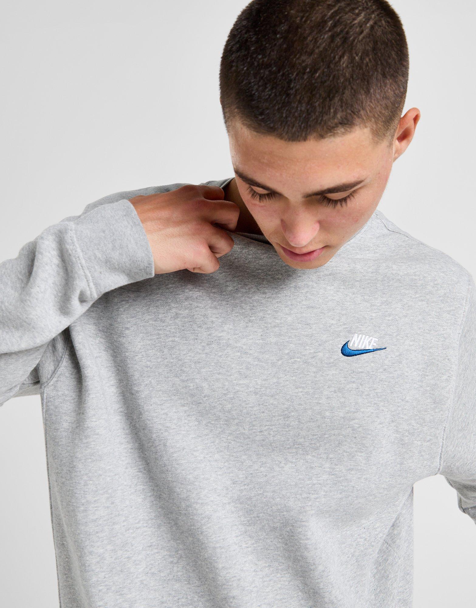 Férfi pulóverek NIKE PULÓVER M NSW CLUB DT CREW BB DQ8383-066 Szürke