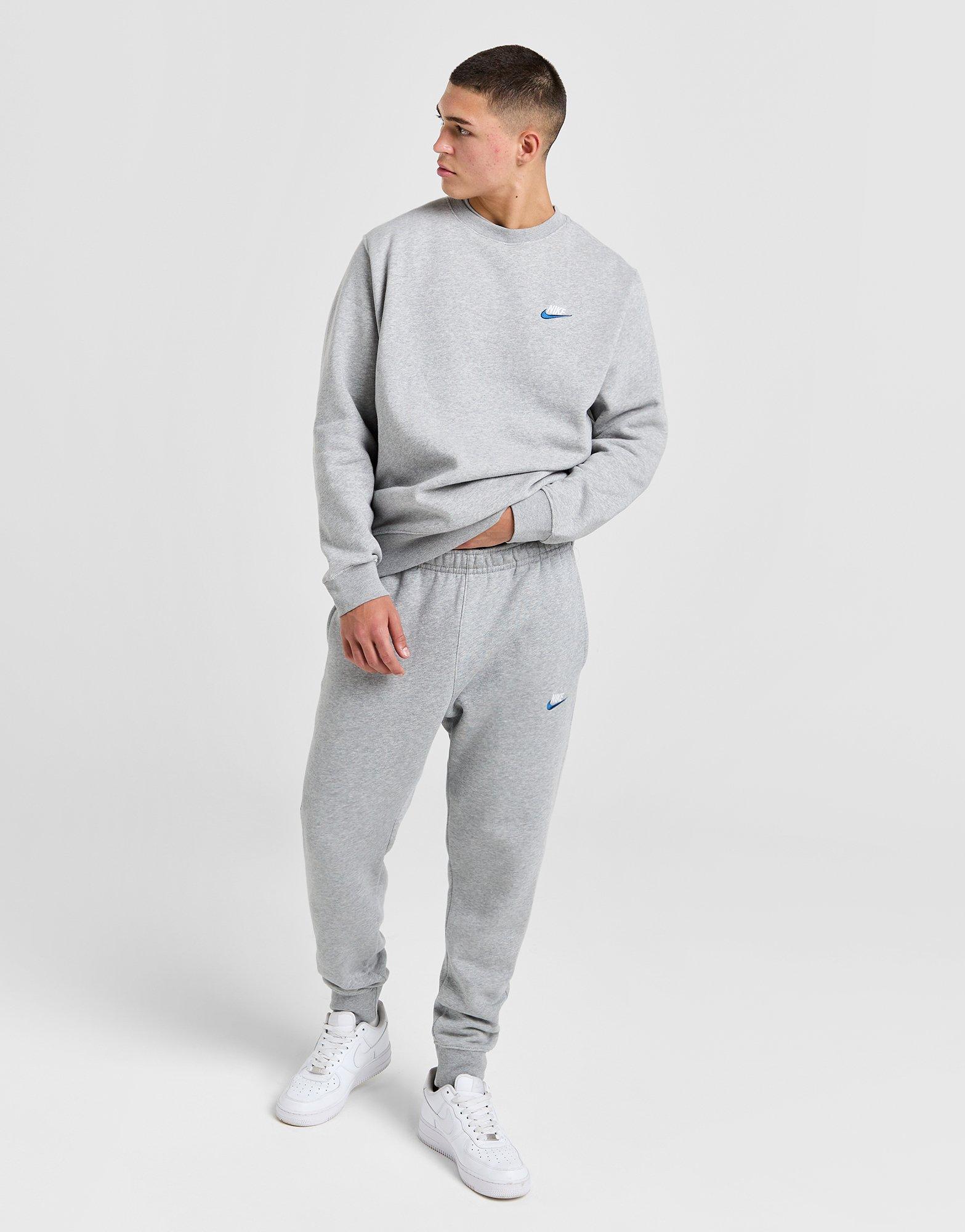 Férfi pulóverek NIKE PULÓVER M NSW CLUB DT CREW BB DQ8383-066 Szürke