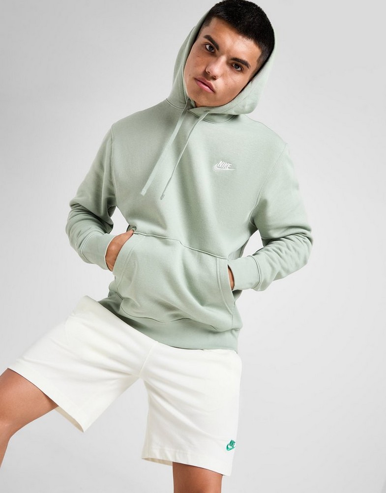 Férfi pulóverek NIKE PULÓVER M NSW CLUB HOODIE PO BB BV2654-371 Mentaszínű