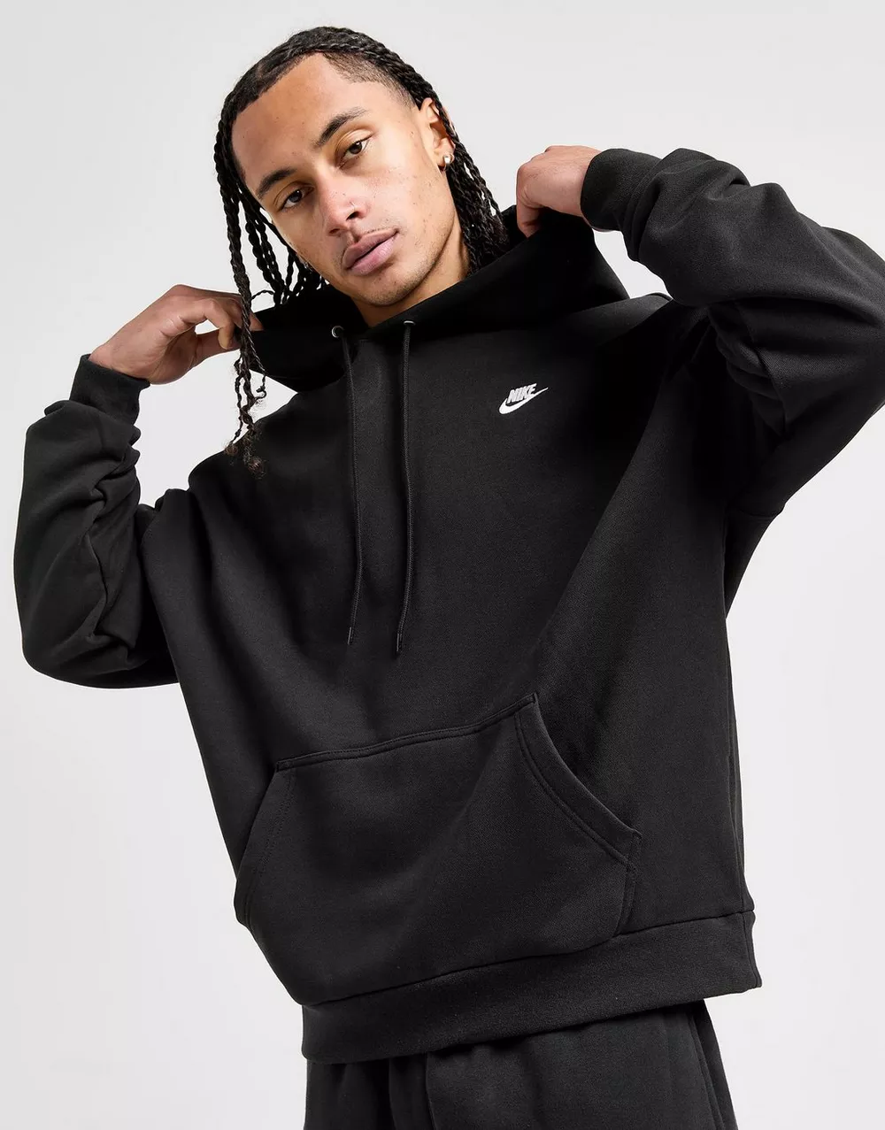 NIKE КОФТА З КАПЮШОНОМ M NK CLUB FT OVERSIZED PO, фото 1 з 5