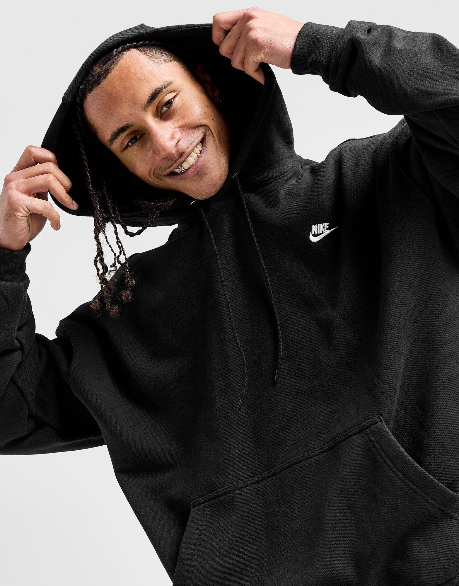 Мъжка блуза NIKE СУИТЧЪР С КАЧУЛКА M NK CLUB FT OVERSIZED PO HJ1816-010 Черен