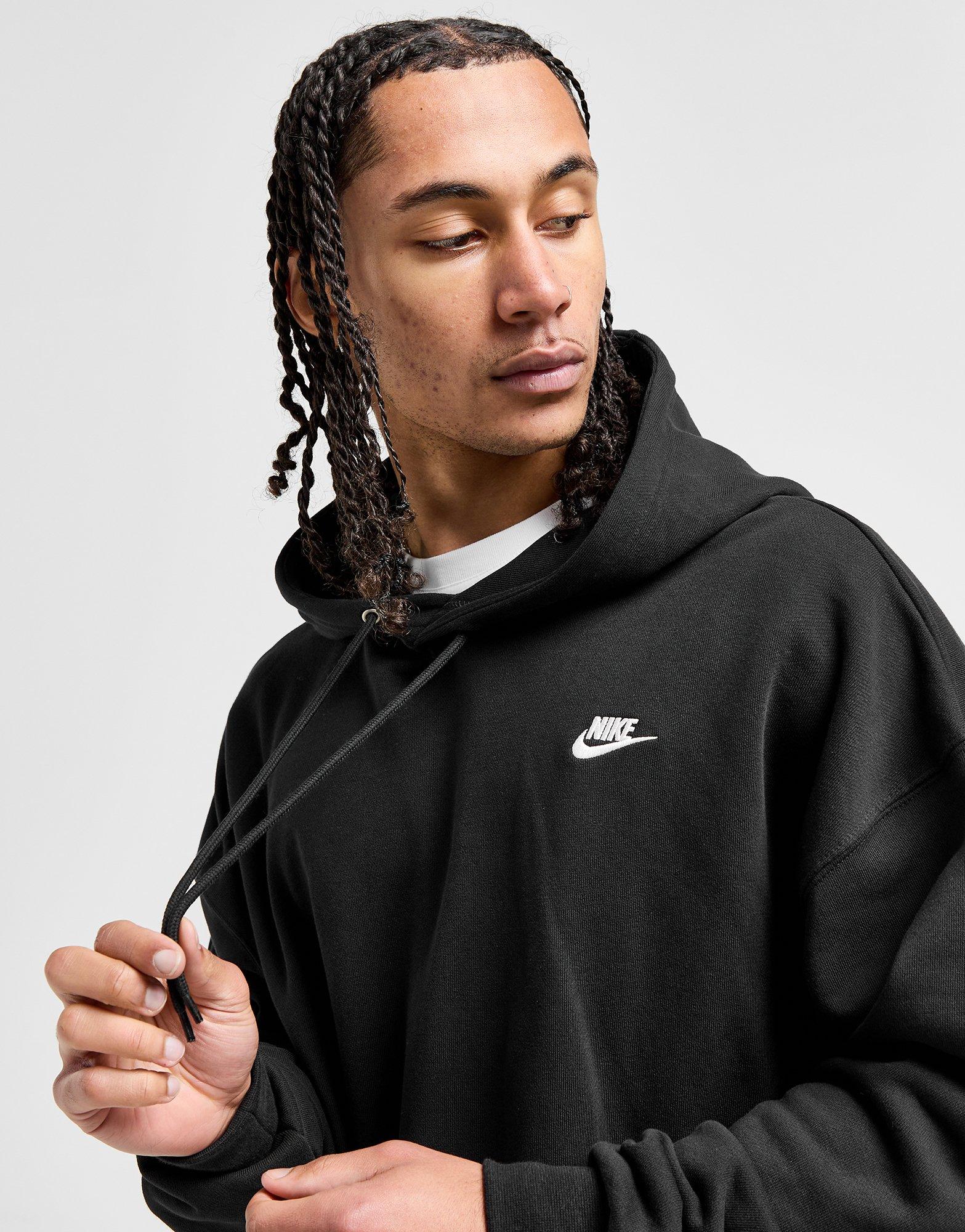 Мъжка блуза NIKE СУИТЧЪР С КАЧУЛКА M NK CLUB FT OVERSIZED PO HJ1816-010 Черен