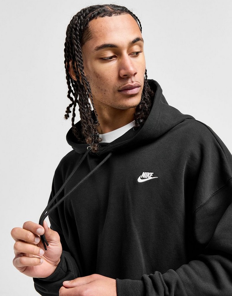 Чоловічі кофти NIKE КОФТА З КАПЮШОНОМ M NK CLUB FT OVERSIZED PO HJ1816-010 Чорний