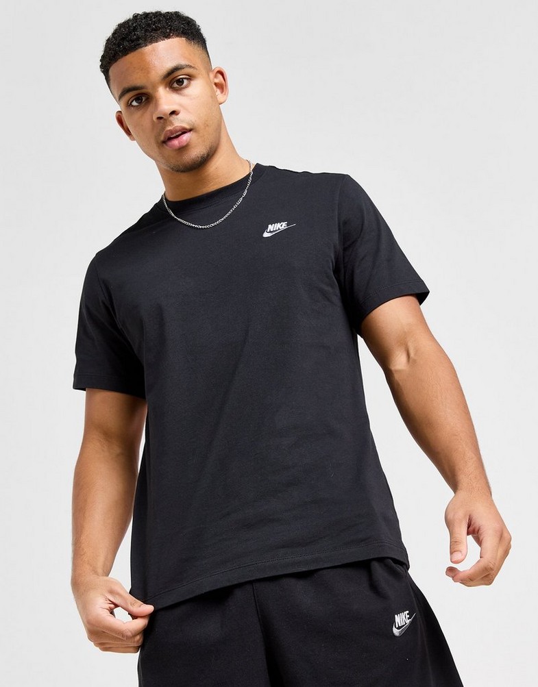Чоловічі футболки NIKE ФУТБОЛКА M NSW CLUB DT TEE FD1184-013 Чорний