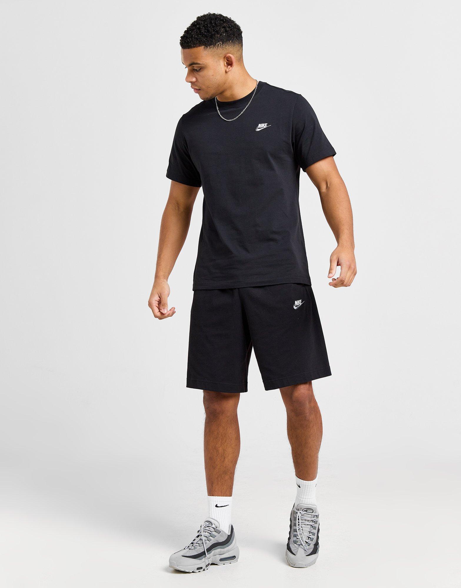 Koszulka, t-shirt męski NIKE T-SHIRT M NSW CLUB DT TEE FD1184-013 Czarny