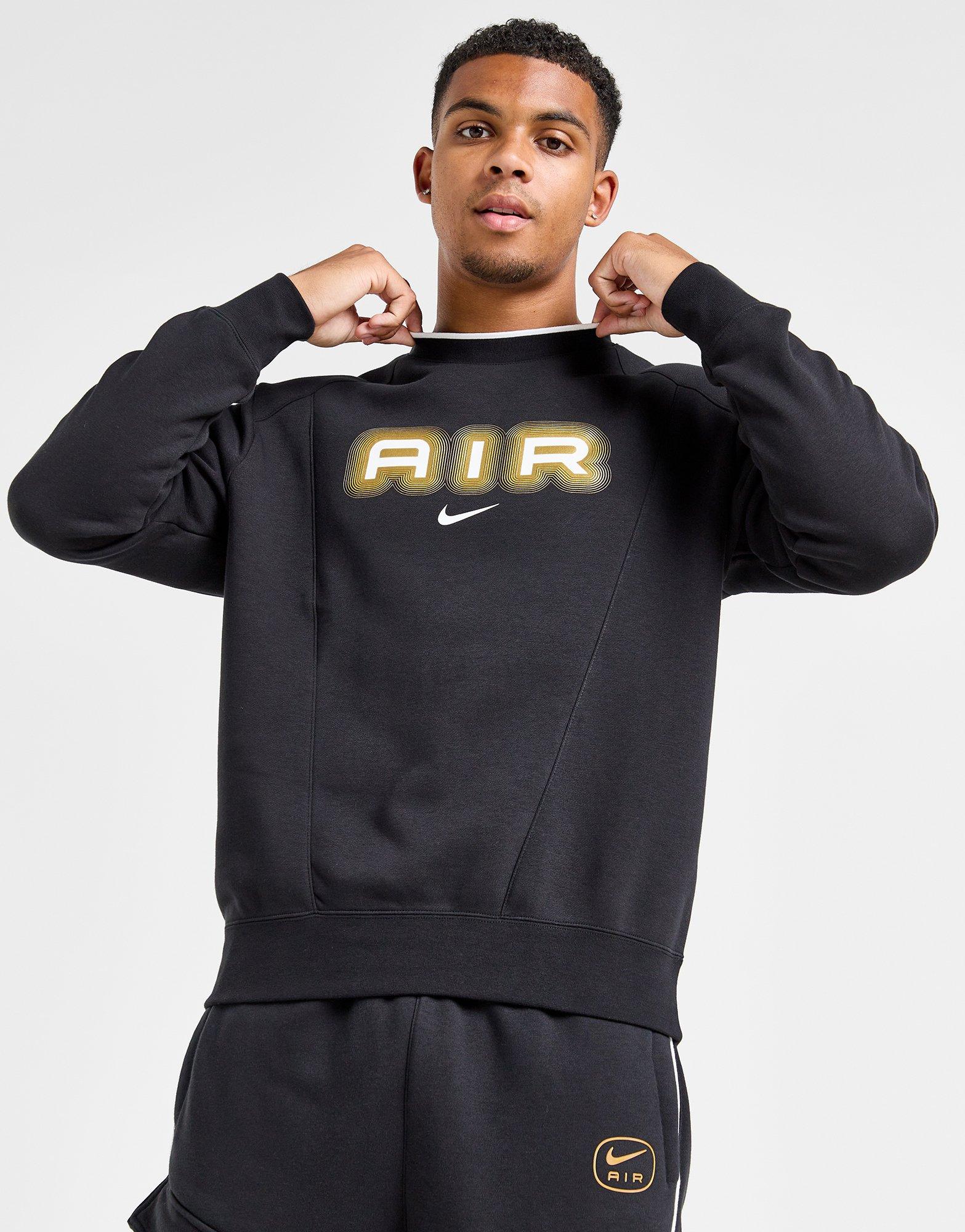 Мъжка блуза NIKE СУИТЧЪР M NSW SW AIR CREW FLC BB HM0177-010 Черен