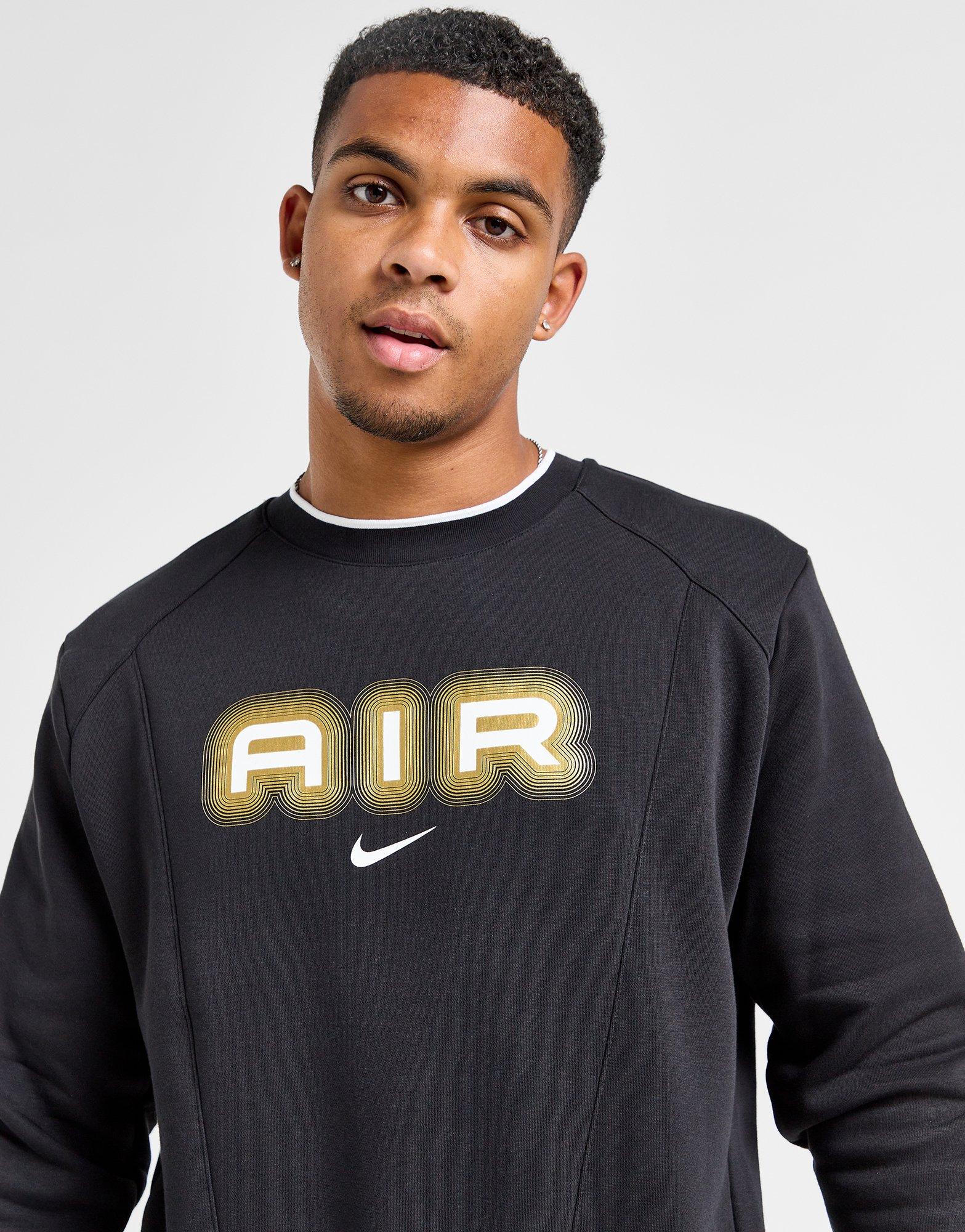 Мъжка блуза NIKE СУИТЧЪР M NSW SW AIR CREW FLC BB HM0177-010 Черен