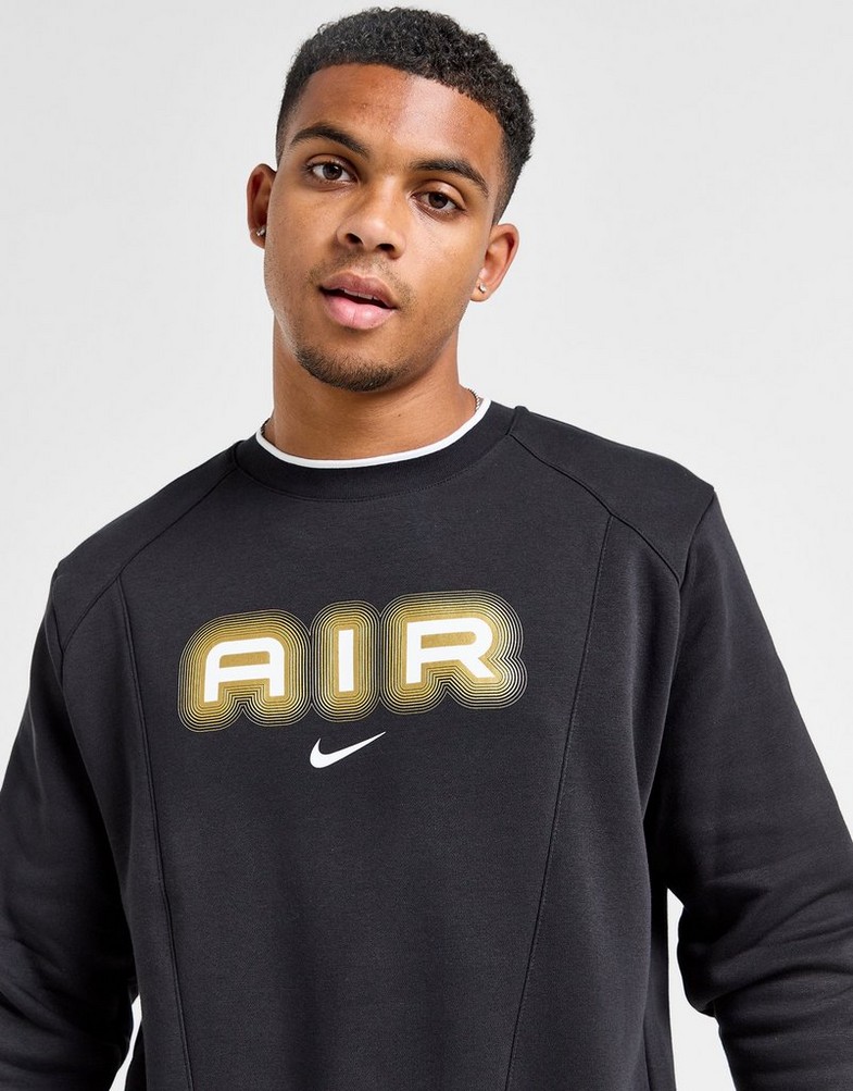 Чоловічі кофти NIKE КОФТА M NSW SW AIR CREW FLC BB HM0177-010 Чорний