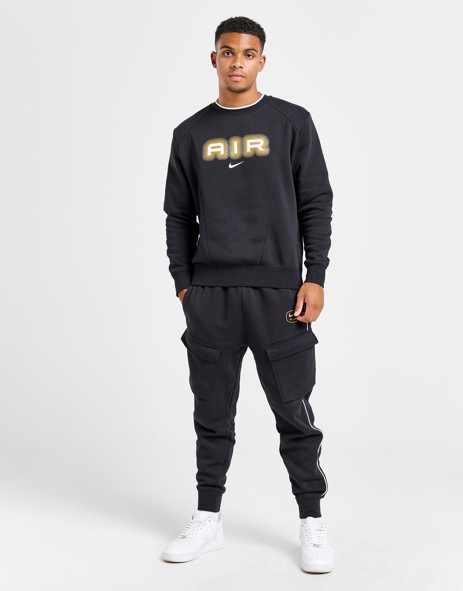 Мъжка блуза NIKE СУИТЧЪР M NSW SW AIR CREW FLC BB HM0177-010 Черен