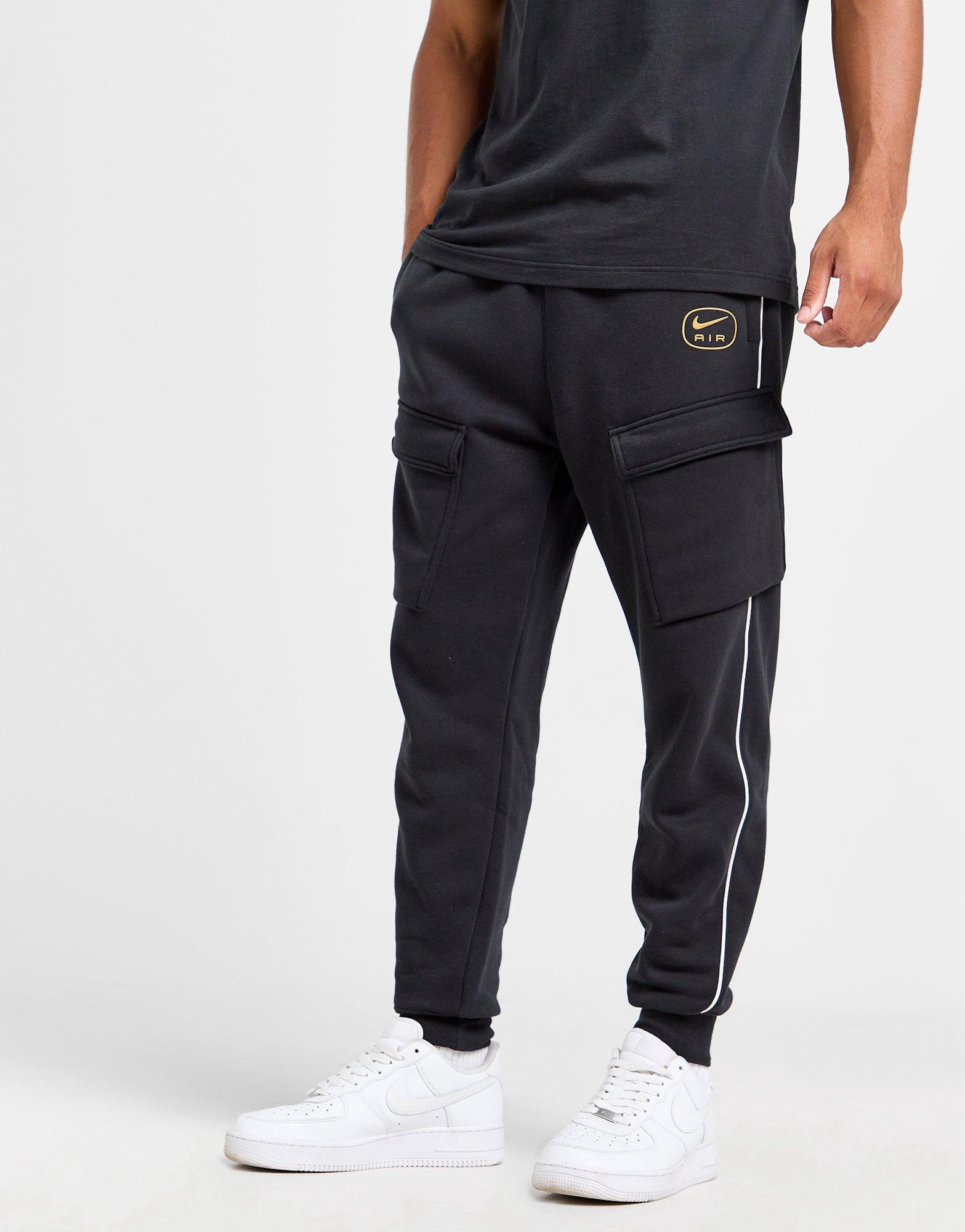 Vyriškos kelnės NIKE KELNĖS M NSW SW AIR CARGO PANT FLC BB HM0180-010 Juoda