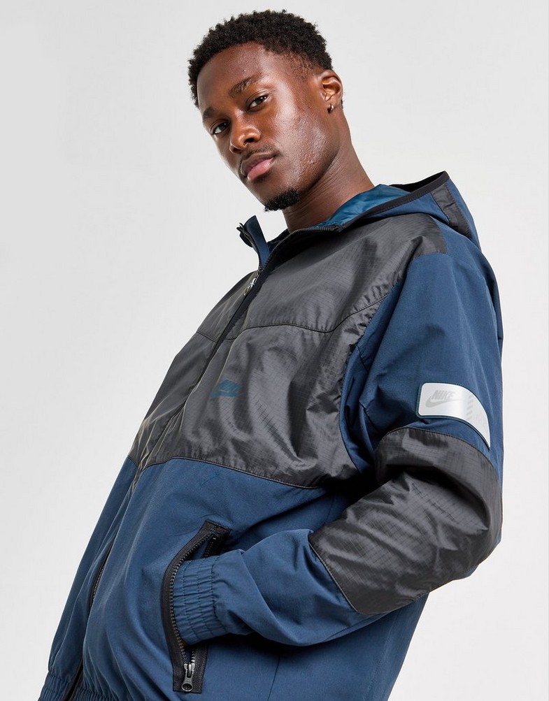 Férfi pulóverek NIKE PULÓVER M NSW AIR MAX WVN JACKET HF6600-478 Sötétkék