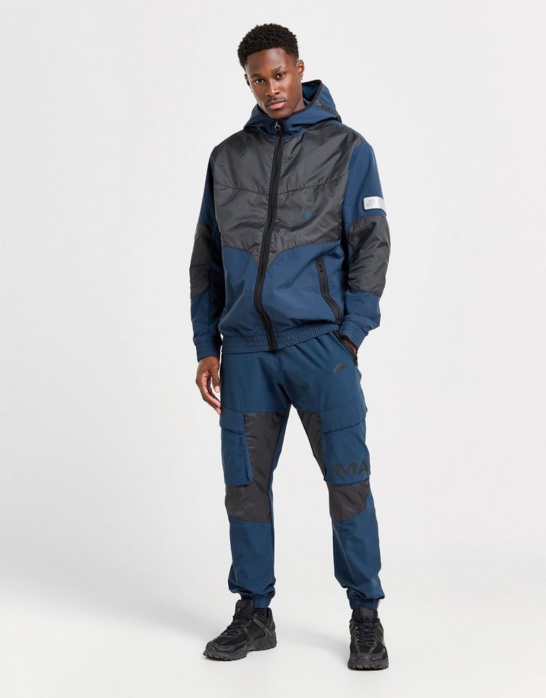 Férfi pulóverek NIKE PULÓVER M NSW AIR MAX WVN JACKET HF6600-478 Sötétkék