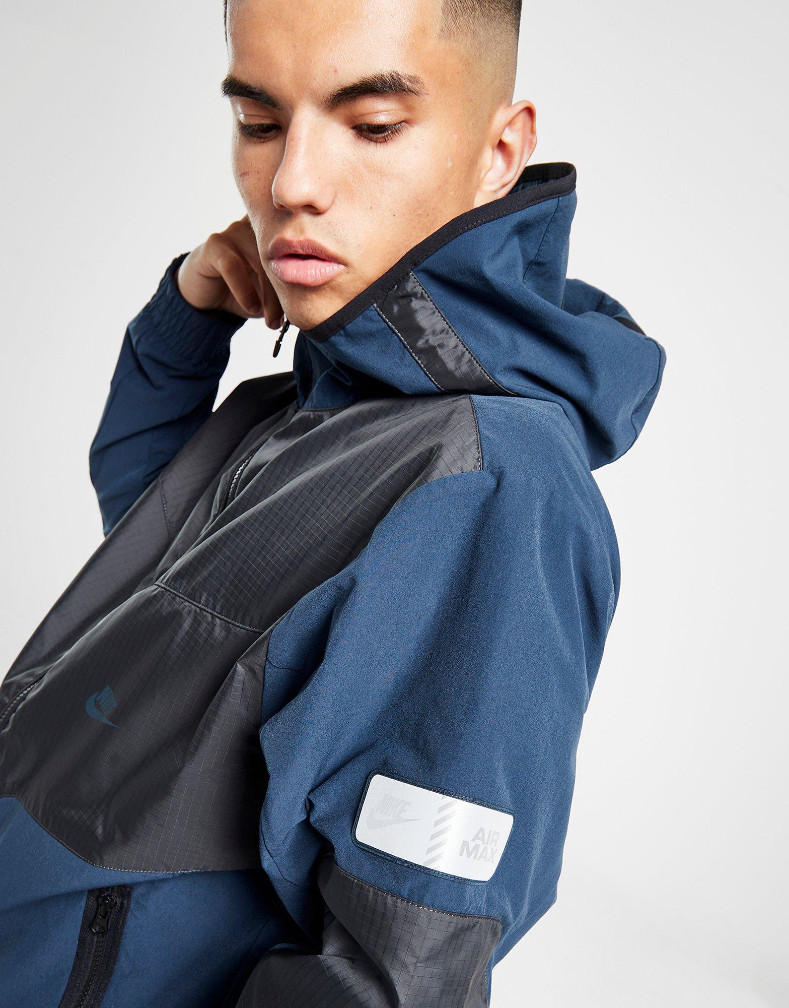 Vyriškas džemperis NIKE DŽEMPERIS M NSW AIR MAX WVN JACKET HF6600-478 Tamsiai mėlyna