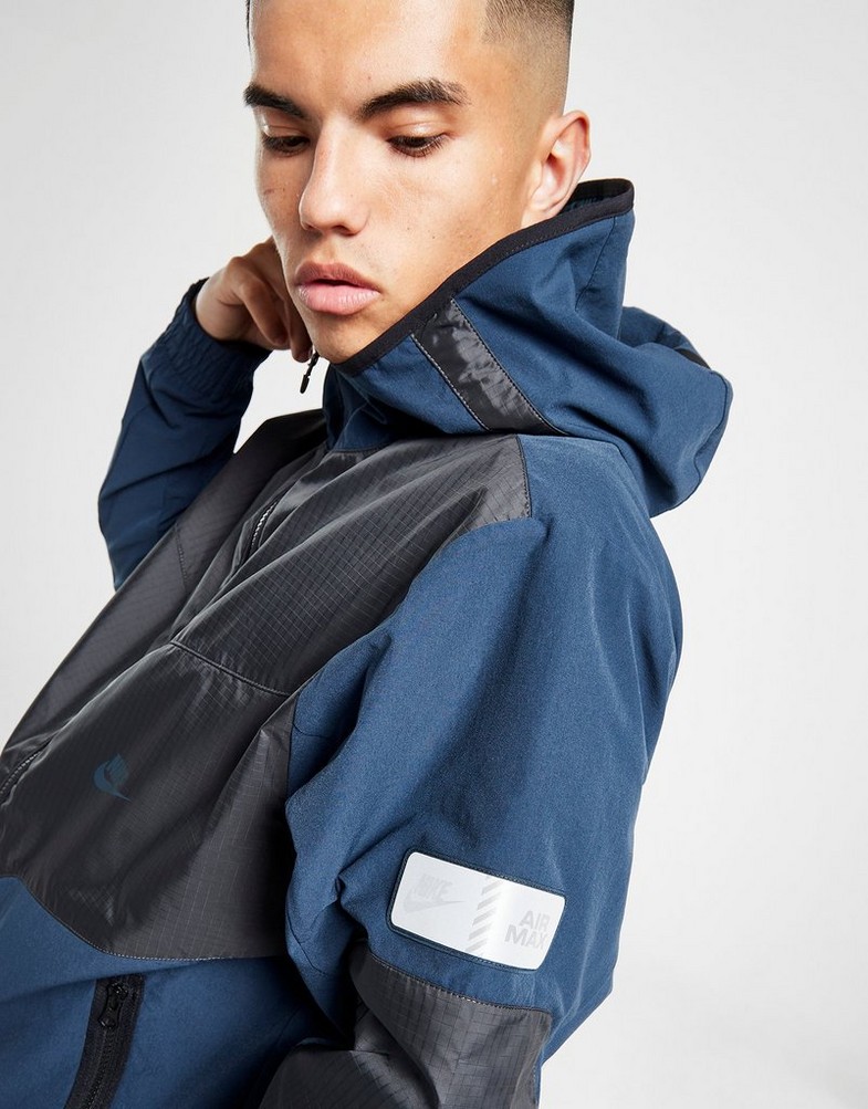 Férfi pulóverek NIKE PULÓVER M NSW AIR MAX WVN JACKET HF6600-478 Sötétkék