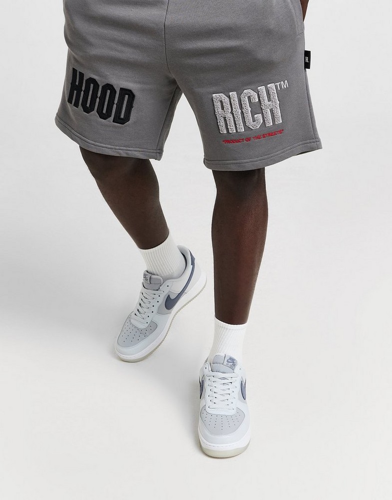 Pánské kraťasy HOODRICH ŠORTKY  FADE SHORT GRY HR - 0224 - 0560 Šedá