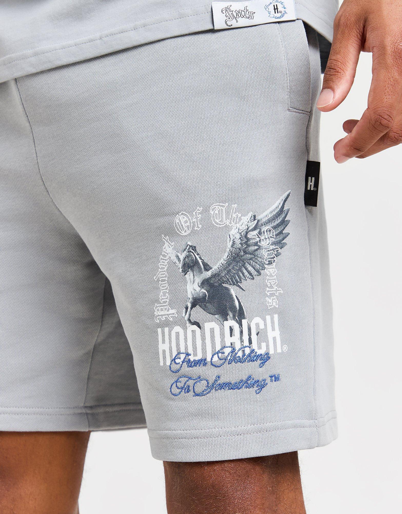 Krótkie spodenki, szorty męskie HOODRICH SZORTY PEGASUS SHORT GRY HR - 0224 - 0314 Szary