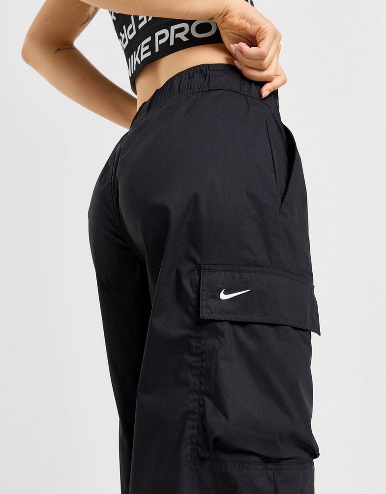Жіночі штани NIKE ШТАНИ W NSW WOVEN OS PANT HR GLS HM4322-010 Чорний