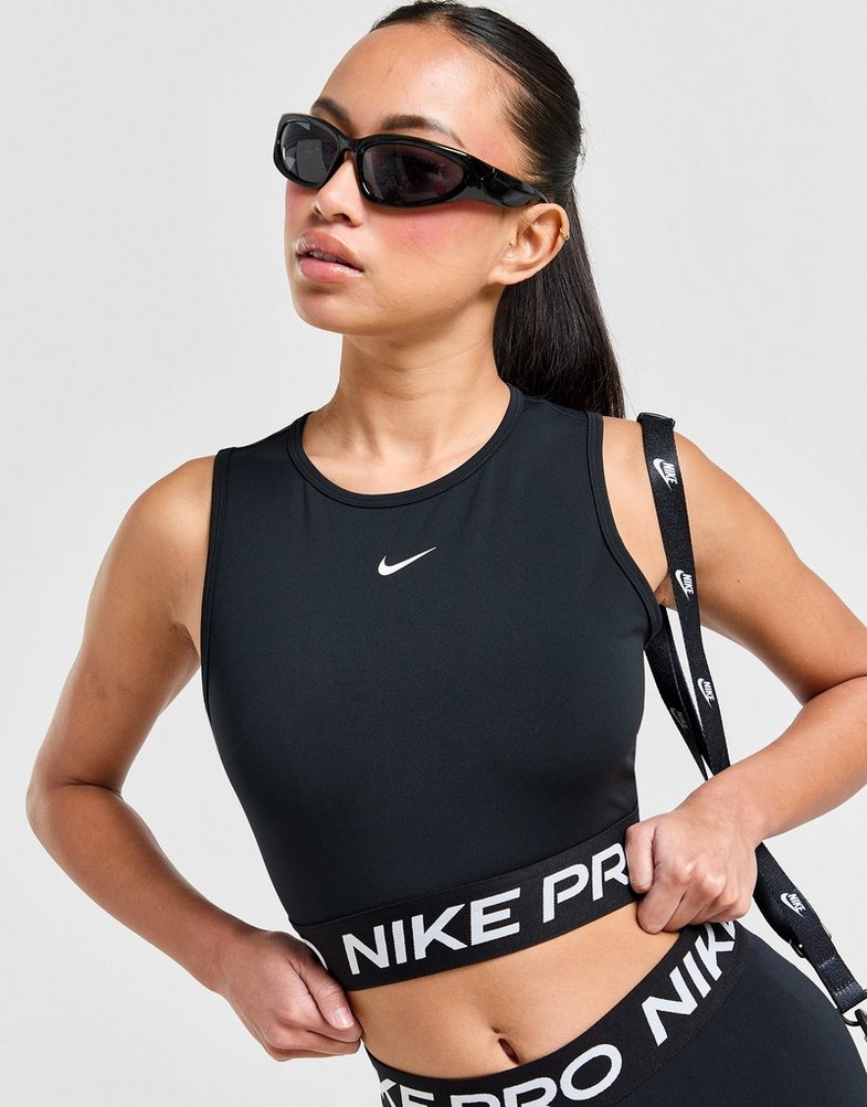 Жіночі топи NIKE ТОП NIKE PRO DF 365 CROP МАЙКА FZ3615-010 Чорний