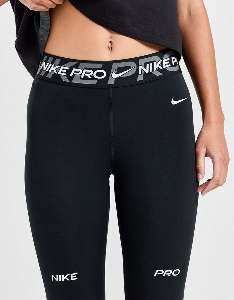 Legginsy damskie NIKE LEGGINGS W NIKE PRO DF MR 7/8 TIGHT TT FV7397-010 Czarny