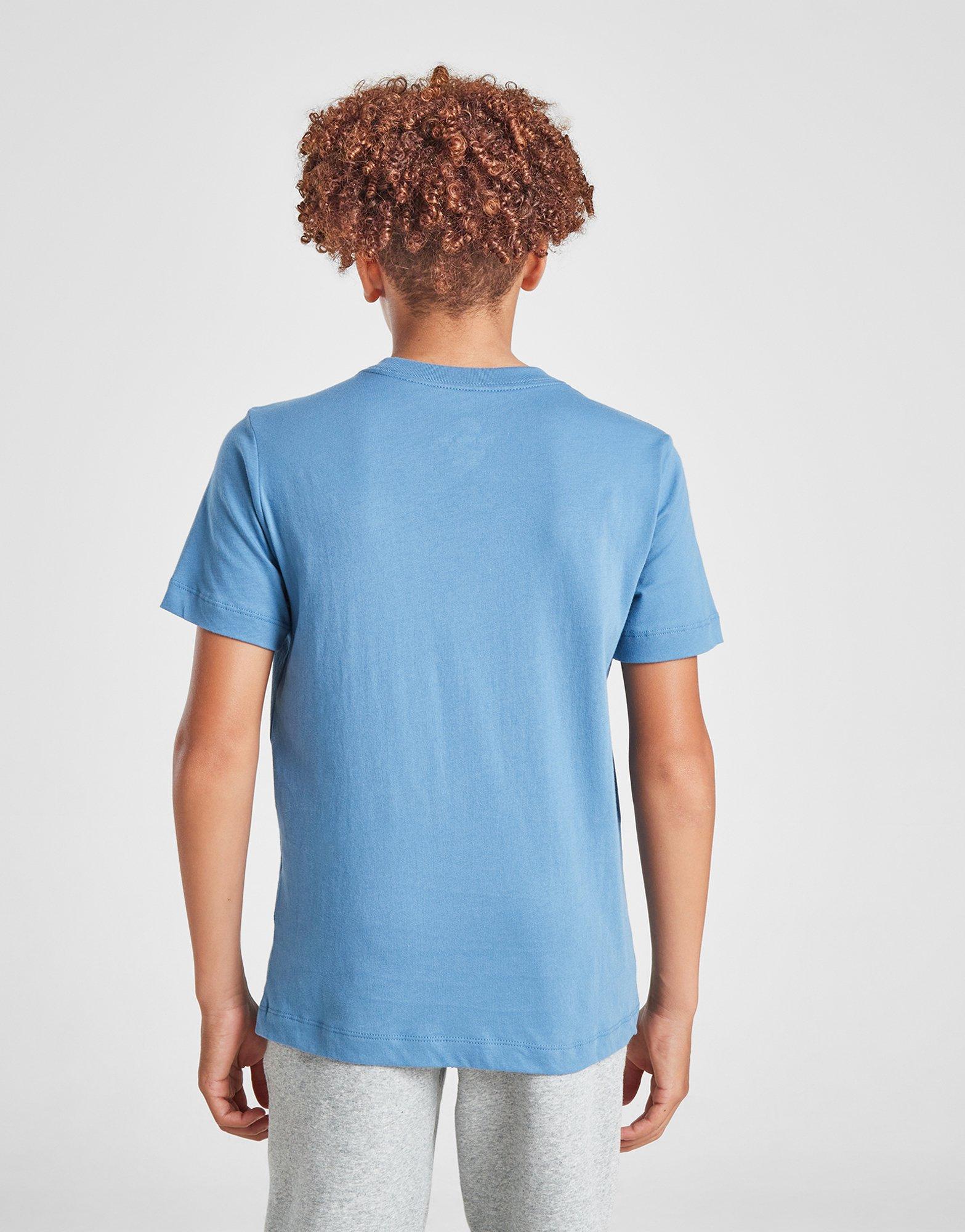 Koszulka, t-shirt dziecięcy NIKE T-SHIRT K NSW TEE EMB FUTURA LBR FZ5177-429 Niebieski