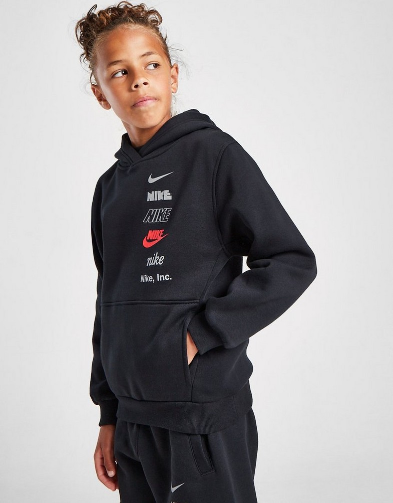 Дитячі кофти NIKE КОФТА З КАПЮШОНОМ K NSW CLUB FLC HDY MLOGO BOY HQ0970-010 Чорний