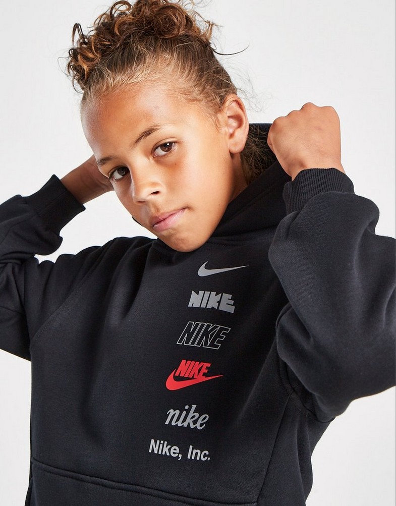Дитячі кофти NIKE КОФТА З КАПЮШОНОМ K NSW CLUB FLC HDY MLOGO BOY HQ0970-010 Чорний