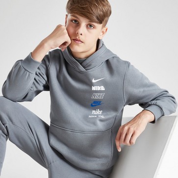 Hanorac pentru copii NIKE BLUZĂ CU GLUGĂ K NSW CLUB FLC HDY B