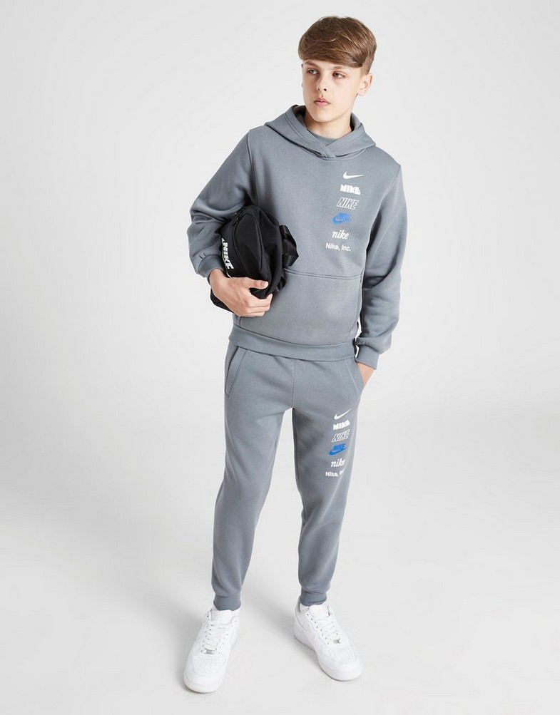 NIKE BLUZĂ CU GLUGĂ K NSW CLUB FLC HDY B HQ0970-084 Gri