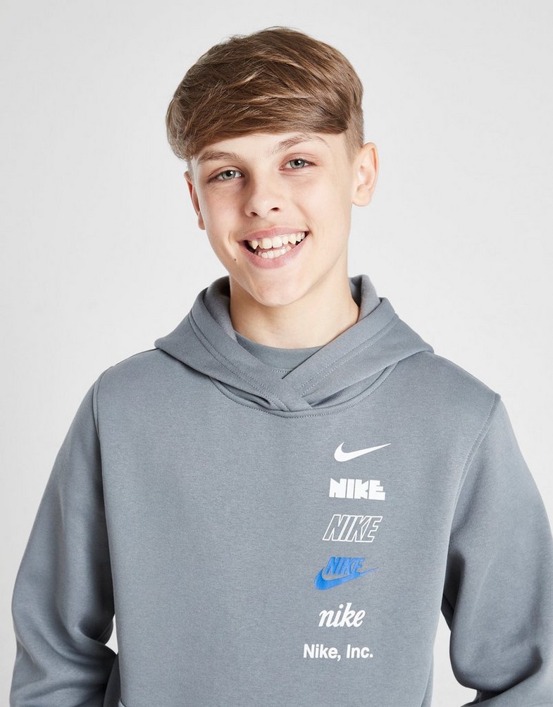NIKE BLUZĂ CU GLUGĂ K NSW CLUB FLC HDY B HQ0970-084 Gri