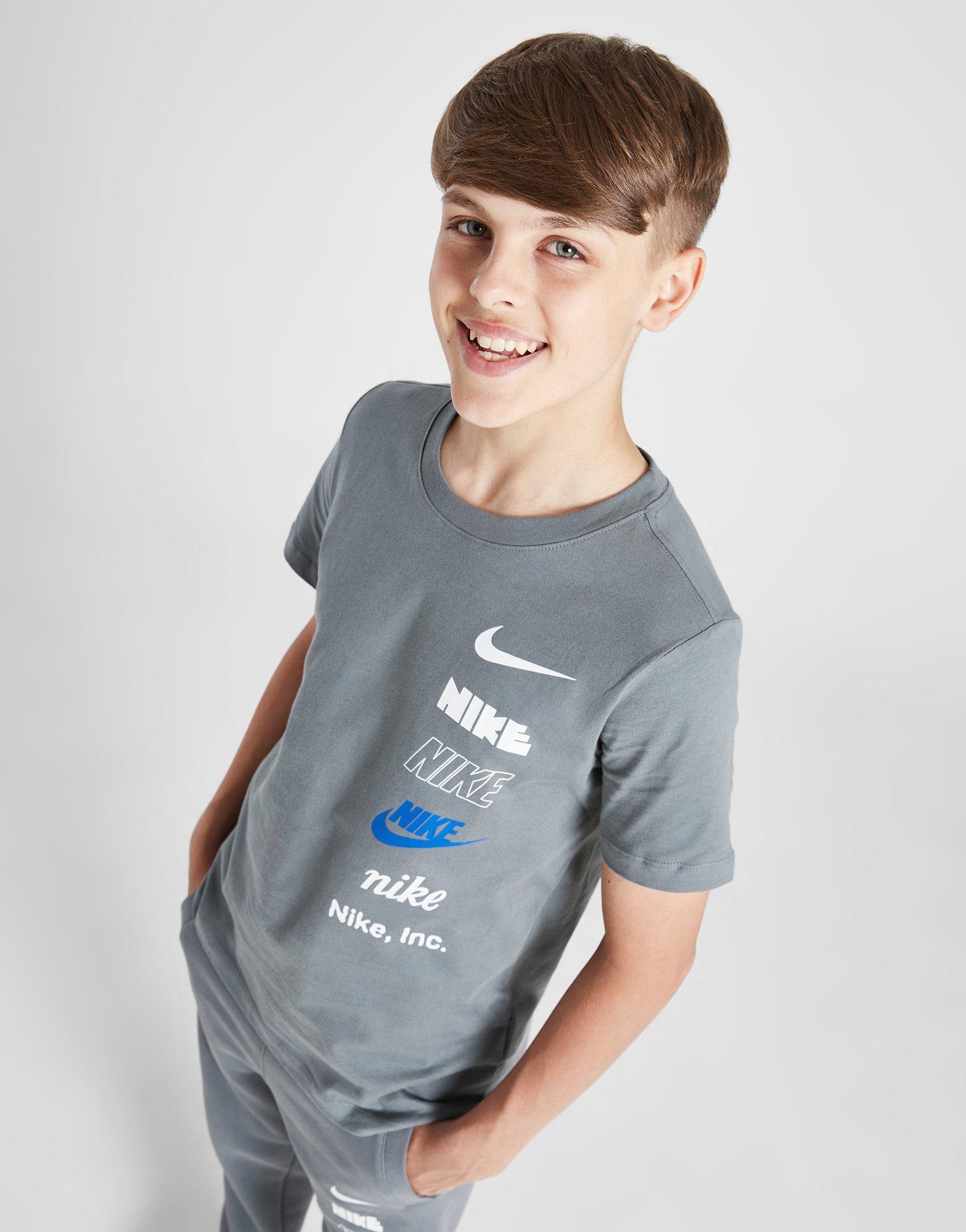 Gyerek póló NIKE PÓLÓ K NSW TEE LOGO B HQ2289-084 Szürke