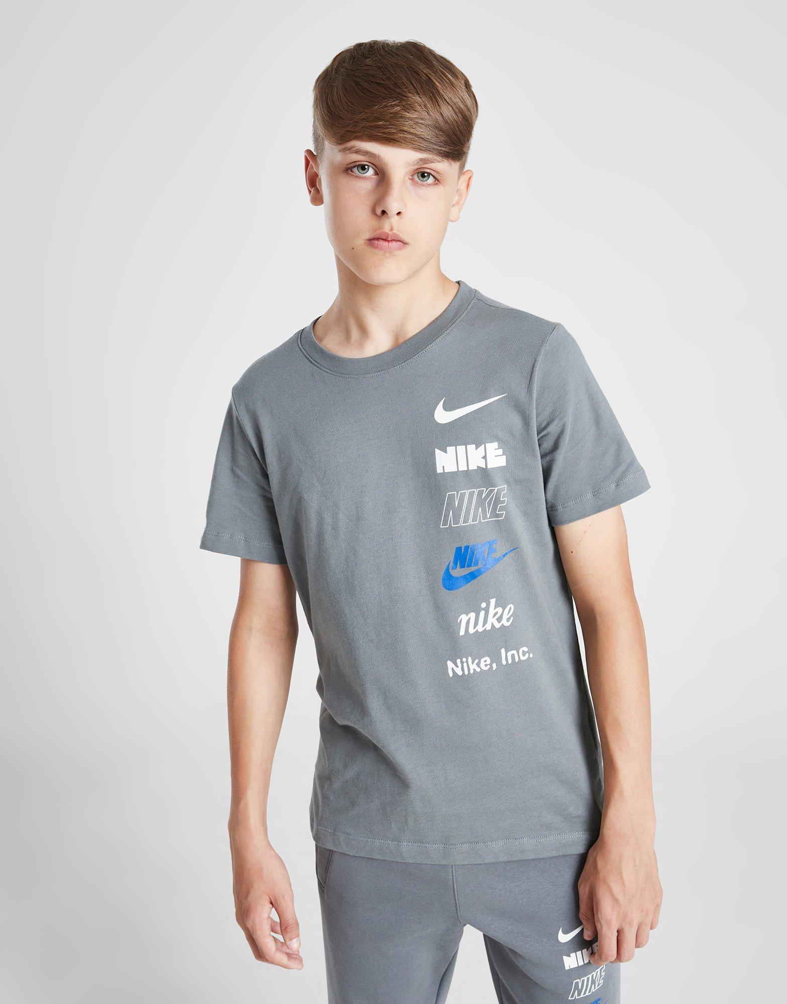 Gyerek póló NIKE PÓLÓ K NSW TEE LOGO B HQ2289-084 Szürke