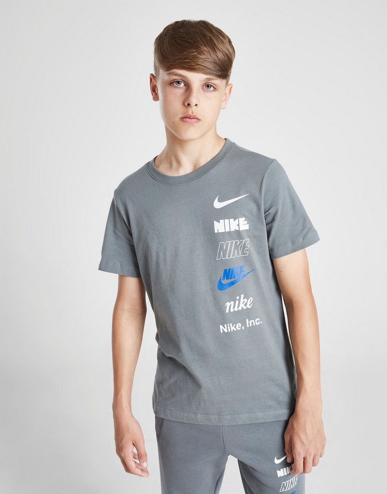 Дитячі футболки NIKE ФУТБОЛКА K NSW TEE LOGO B HQ2289-084 Сірий