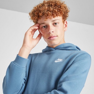 Hanorac pentru copii NIKE BLUZĂ CU GLUGĂ K NSW CLUB FLC LBR B