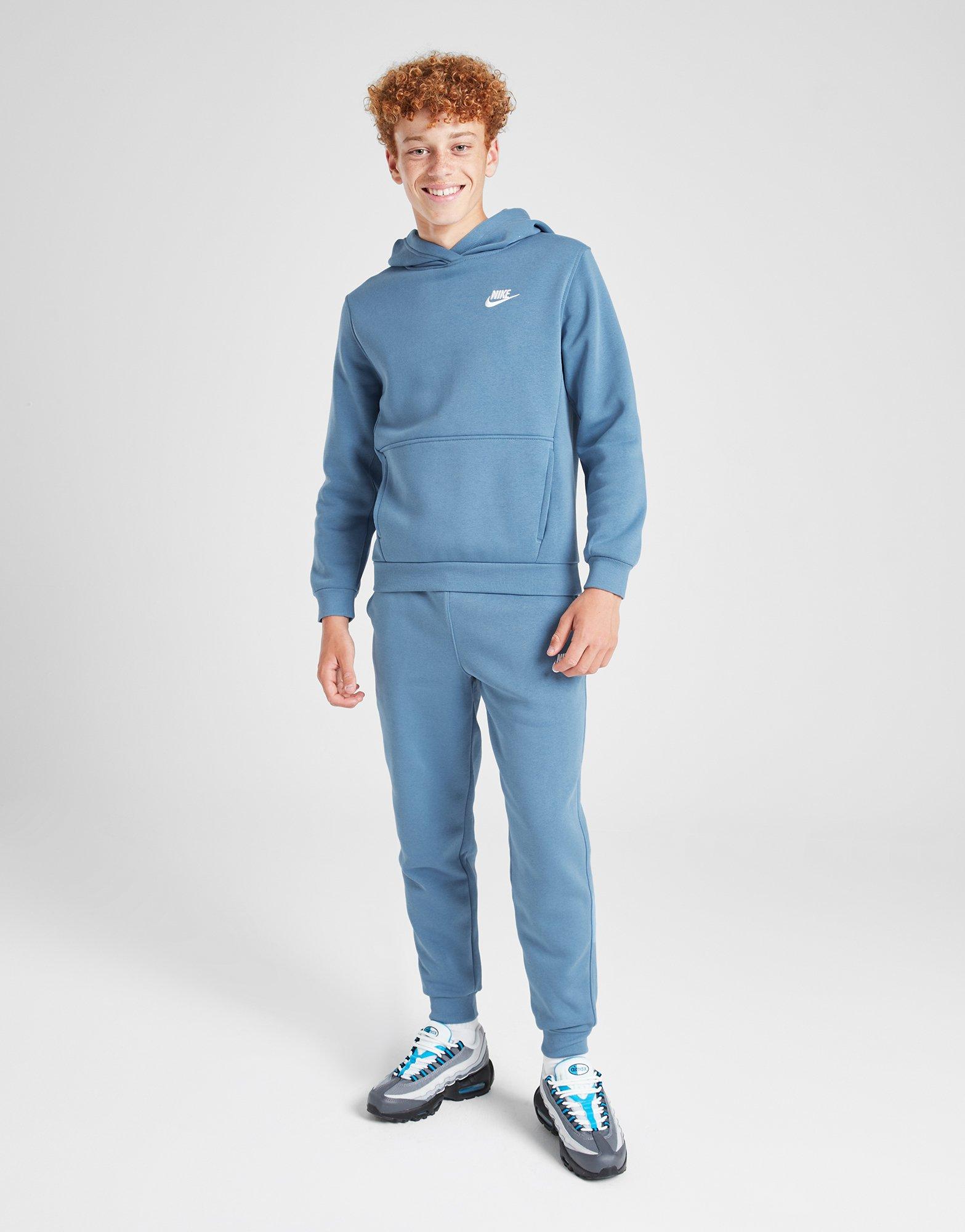 NIKE BLUZĂ CU GLUGĂ K NSW CLUB FLC LBR B FD3000-429 Albastru