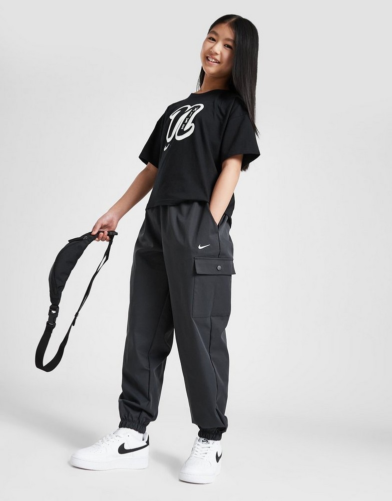 Дитячі штани NIKE ШТАНИ G NSW CARGO PANT STY STAR G FZ5554-010 Чорний