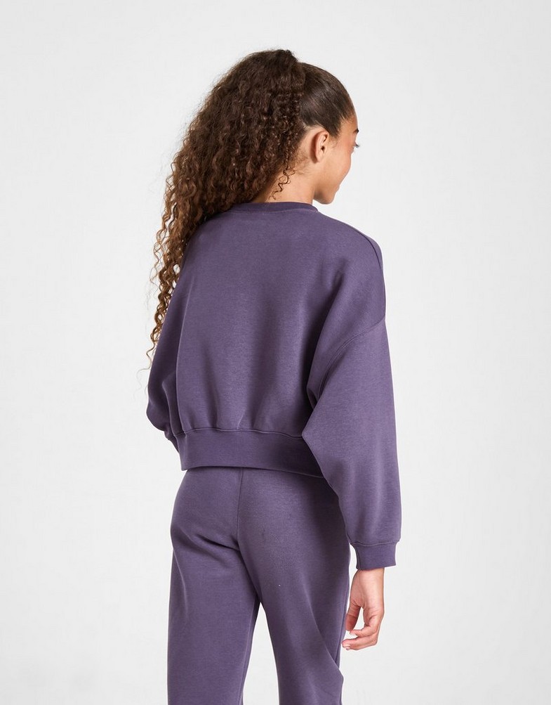 Gyerek pulóver NIKE PULÓVER G NSW TREND FLC CRP CREW GIRL HM0531-573 Sötétkék